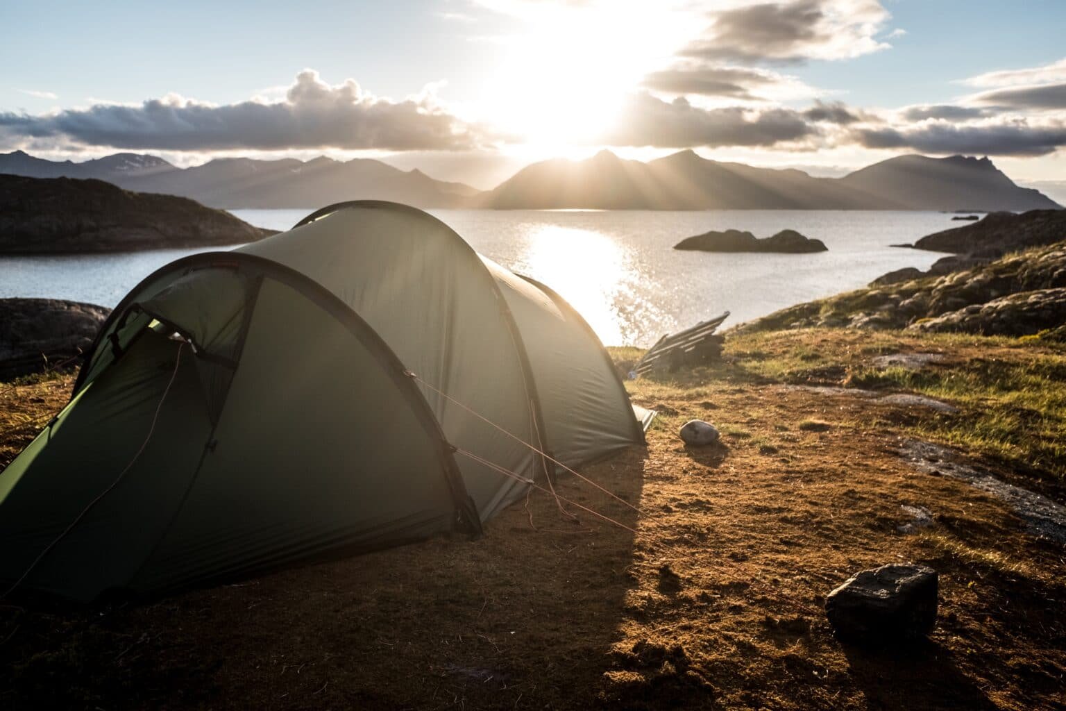 Amazing sunrise view from campers perspective.